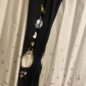 My Neighbor Totoro black character leggings